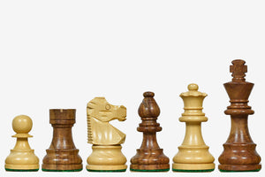 Repro French Lardy Exclusive Chess Pieces in Sheesham Wood  3"- King with Extra Queens