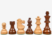 Repro French Lardy Exclusive Chess Pieces in Sheesham Wood  3"- King with Extra Queens