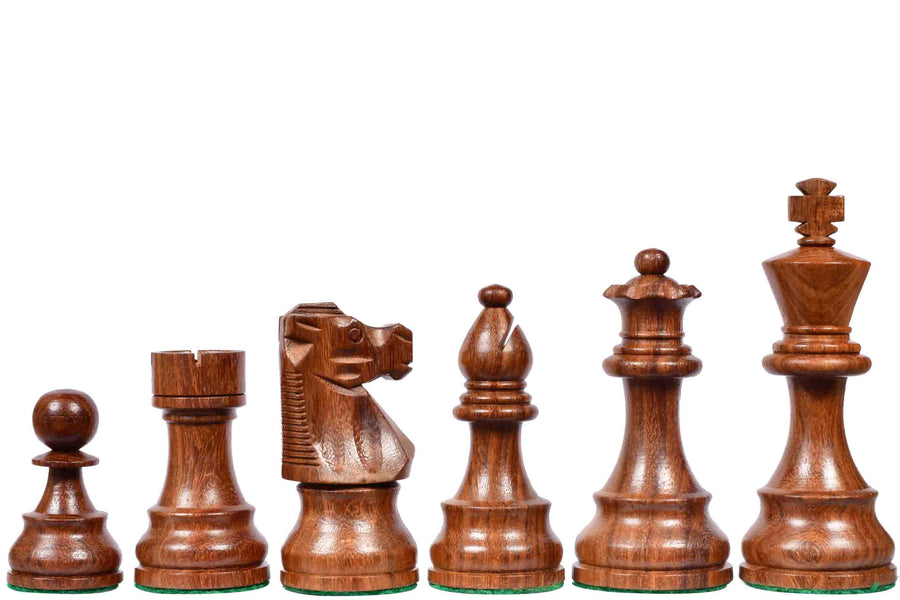 French Lardy Weighted Chess Pieces Sheesham & Boxwood 3.75" Extra Queens