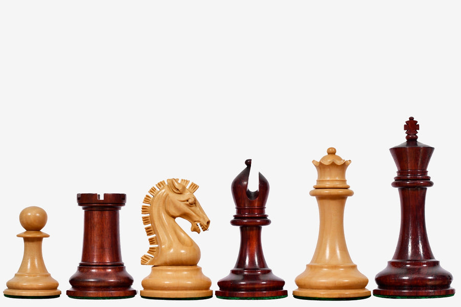 The Sinquefield Cup 2017 Reproduced Original Chess Pieces in Bud Rosewood & Boxwood - 3.75" King