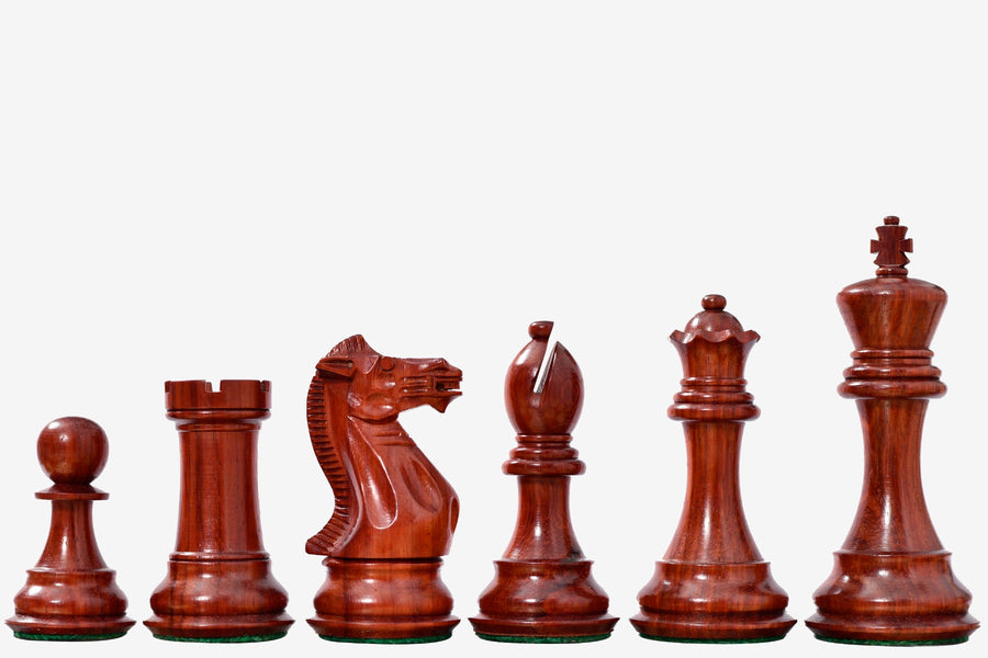 Honour of Staunton Weighted Chess Pieces Bud Rosewood 4.0" King