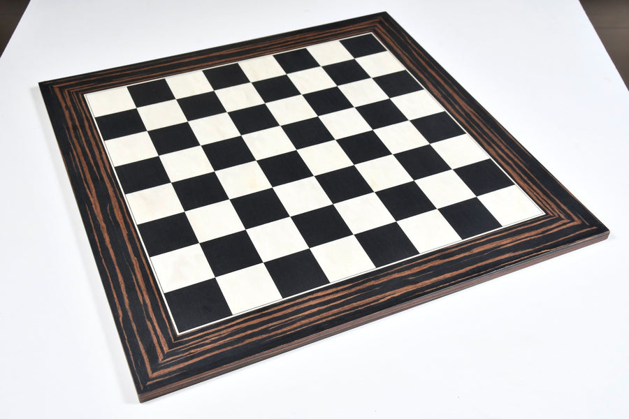 Combo of 1959 Reproduced Russian Zagreb Staunton Series Chess Pieces in Burnt & Natural Box Wood With Board & Box - 3.75" King