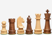 Championship Staunton Chess Pieces in Sheesham & Boxwood 3.75" | CHESSBAZAAR