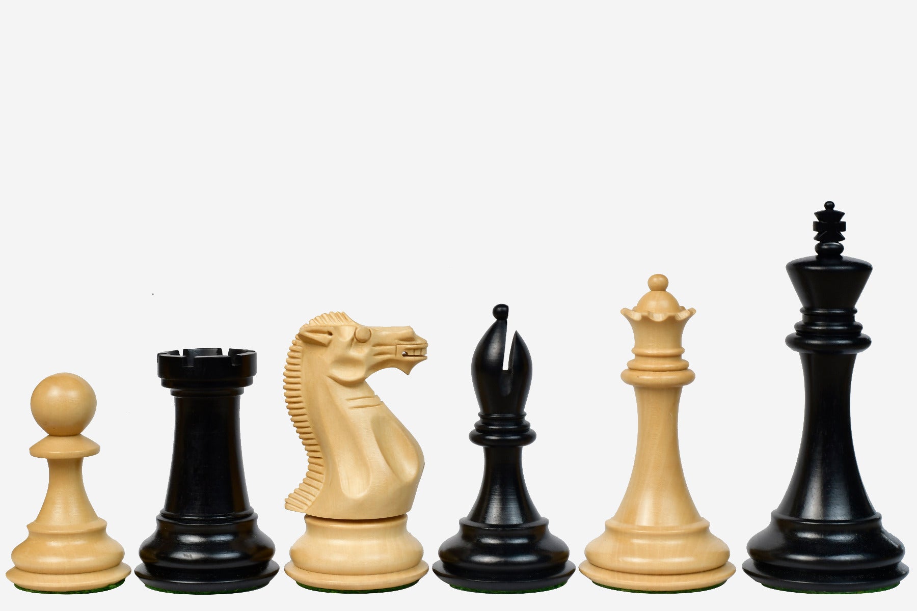 Dominator Staunton Weighted Wooden Chess Pieces - 4.0" King By Chessbazaar