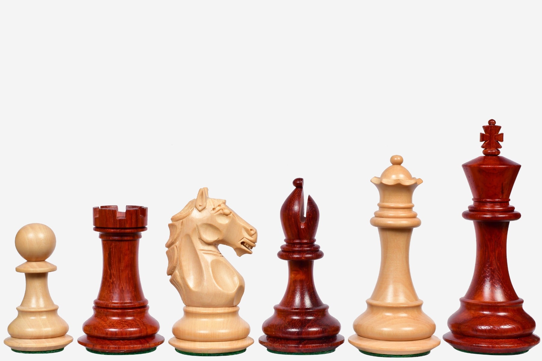 Alban Series Wooden Chess Pieces - 4.0" King By Chessbazaar
