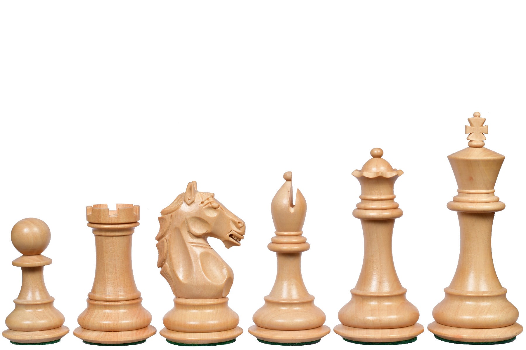 Alban Series Wooden Chess Pieces in Bud Rosewood 4.0" King