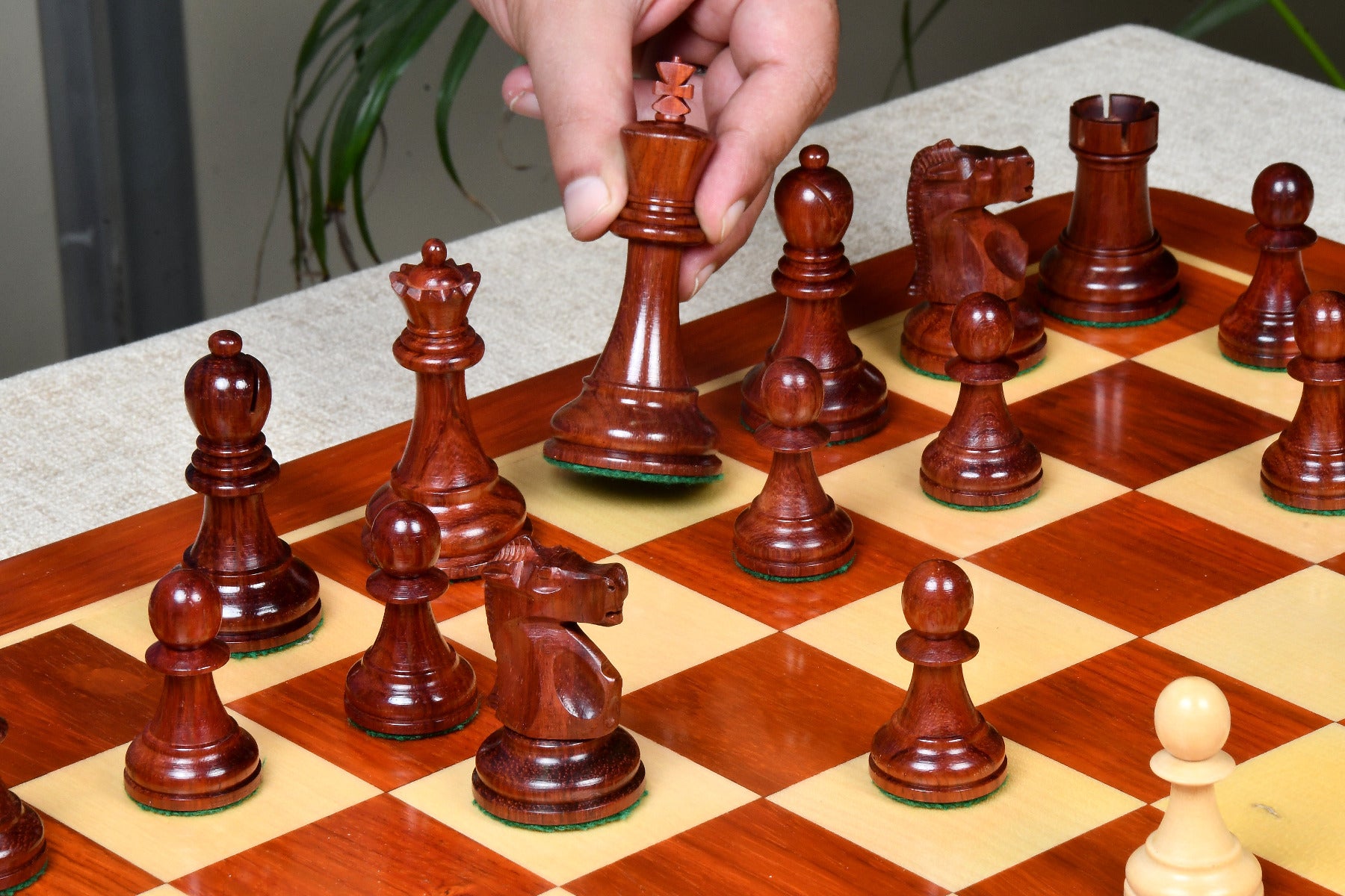 1972 Reproduced Fischer-Spassky Staunton Pattern Chess Pieces V2.0 - 3.75" King By Chessbazaar