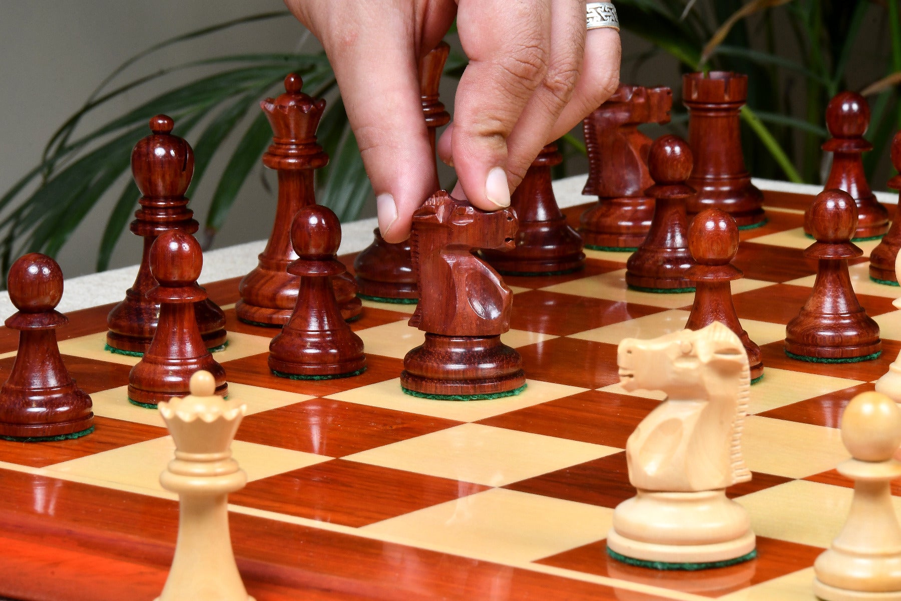 1972 Reproduced Fischer-Spassky Staunton Pattern Chess Pieces V2.0 - 3.75" King By Chessbazaar