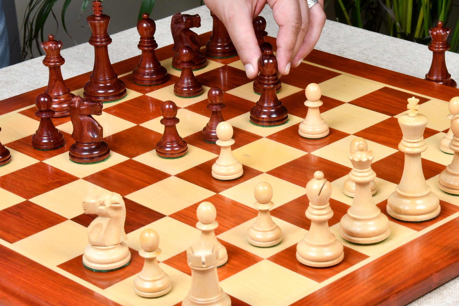 1972 Reproduced Fischer-Spassky Staunton Pattern Chess Pieces V2.0 - 3.75" King By Chessbazaar