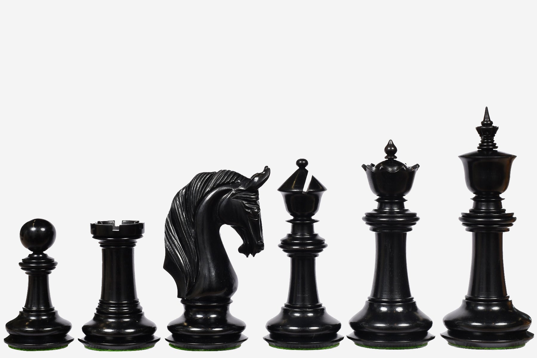 CB Blackburne Joseph Henry Edition Weighted Chess Pieces Ebony 4.3"- King