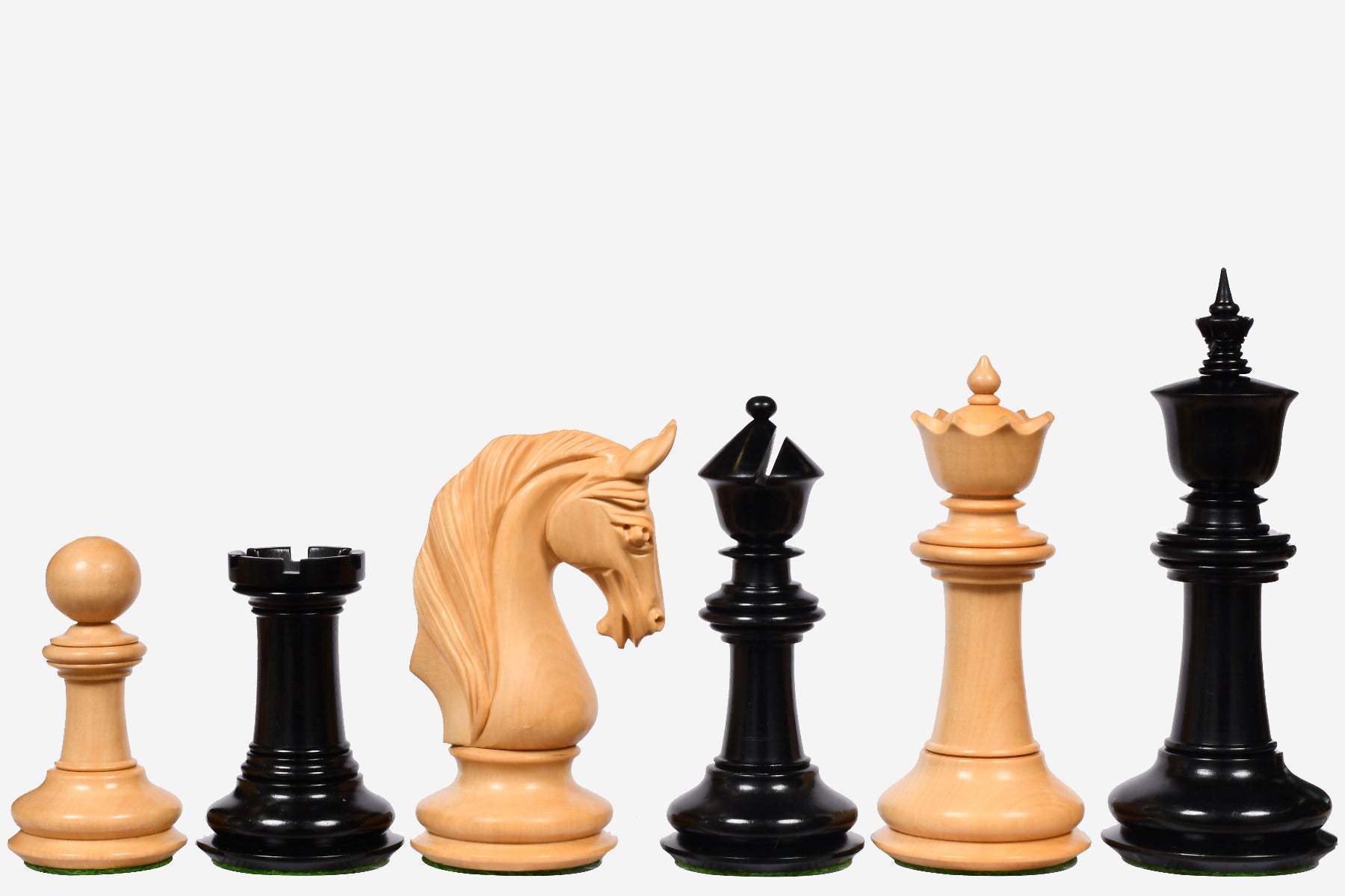 CB Blackburne Joseph Henry Edition Weighted Chess Pieces Ebony 4.3"- King