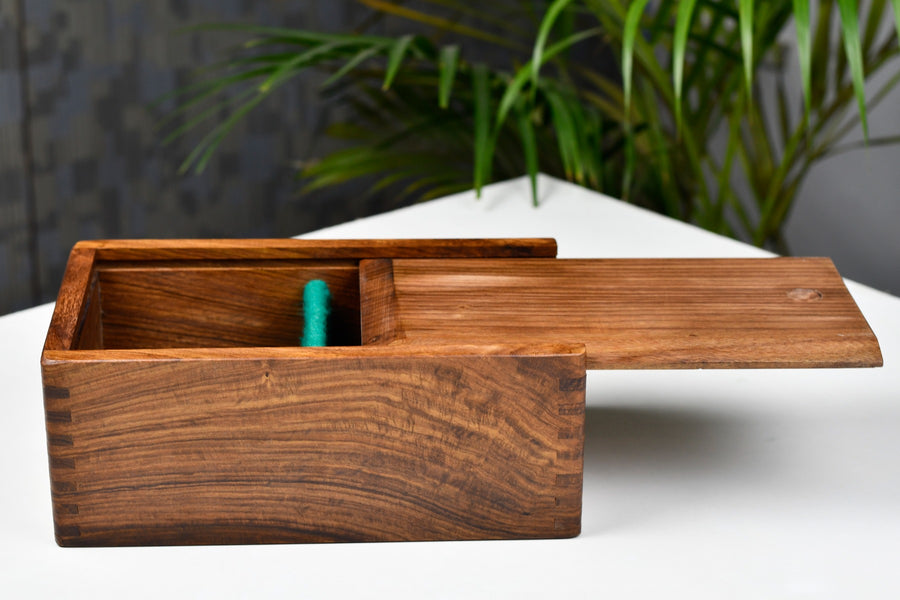 Sheesham Wood Tournament Chess Storage Box for 4.5" Chess Pieces