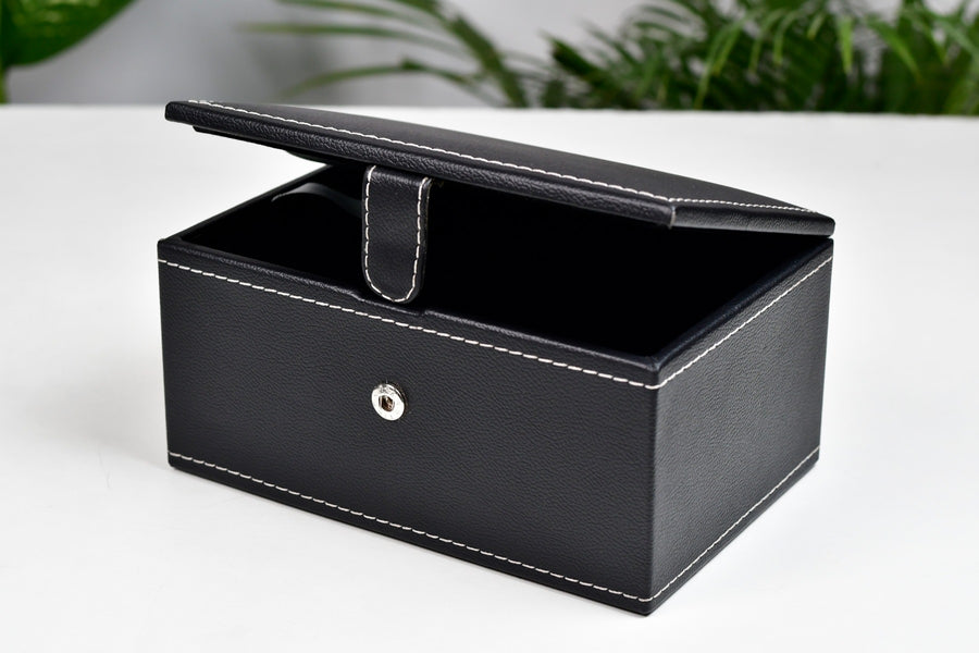 Leatherette Storage Box for Chess Pieces 3" to 4" King