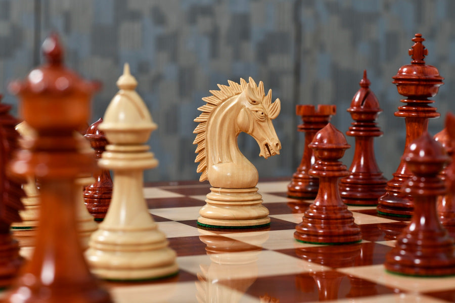 Ferocious Elite Series Chess Pieces in Bud Rosewood & Boxwood 4.45" - King