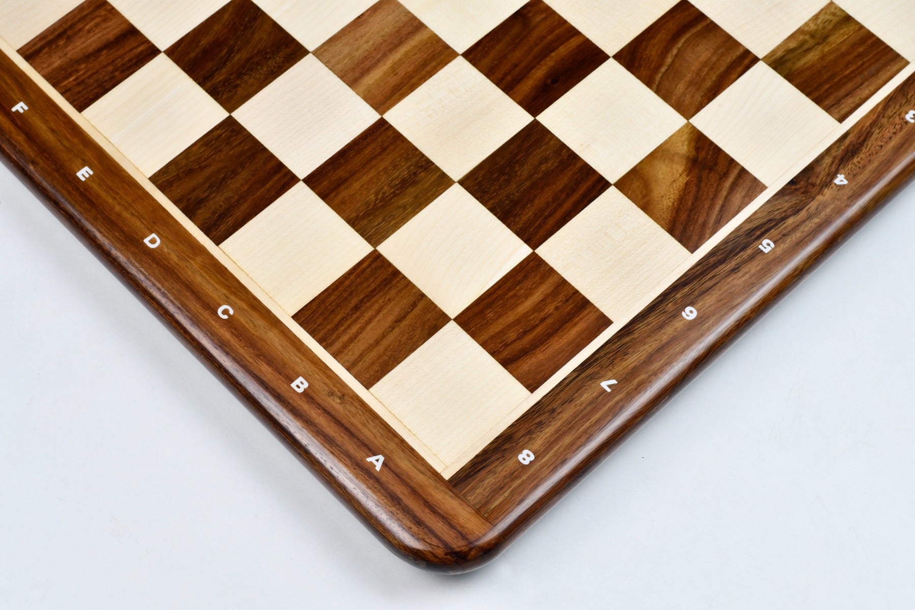 Wooden Chess Board Sheesham Wood and Maple Wood in Notation in 19" - 50 mm