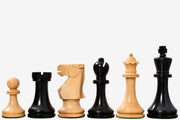 Old Vintage English Staunton Chess Pieces Ebonized Wood 3.8"- King