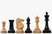 1966 17th Chess Olympiad Repro Weighted Pieces Ebonized Wood 4.0"- king