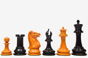 1850 Morphy Chess Pieces V2.0 Ebony & Antiqued Boxwood 4.4" King
