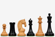 Reproduced 1963-1966 Piatigorsky Cup Chess Pieces in Ebony / Boxwood - 4.2" King