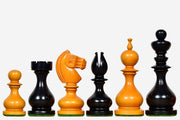 Antique Dublin Calvert Chess Pieces Ebonized & Antiqued Boxwood 4.1"- King