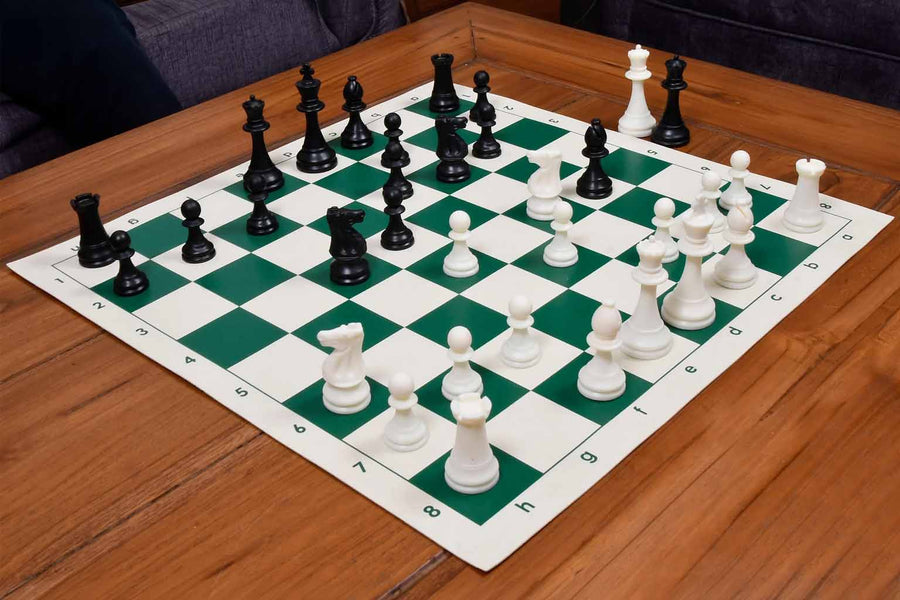 Club Series Light Weighted Plastic Chess Set 3.8" King