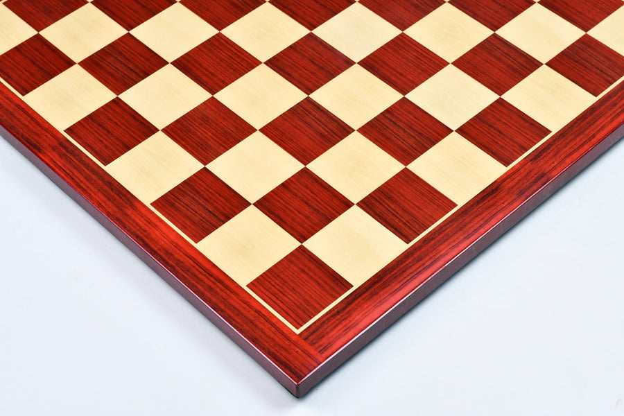 Wooden Printed Chess Board Bud Rosewood & Boxwood -21" 55mm