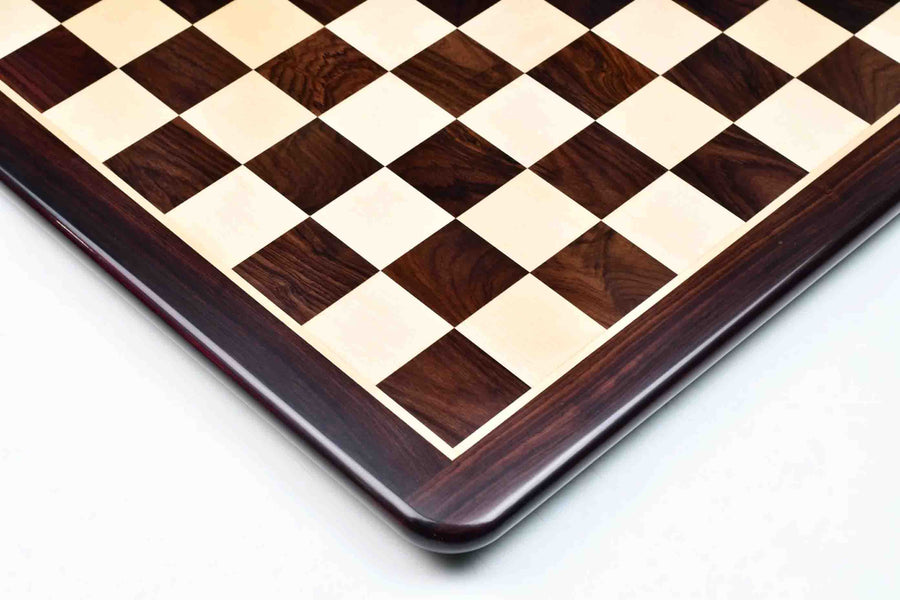 Wooden Dark Brown Indian Rosewood Chess Board 21" (55mm)