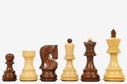 1959 Russian Zagreb Staunton Chess Pieces in Sheesham & Boxwood (3.8" King) | Chessbazaar