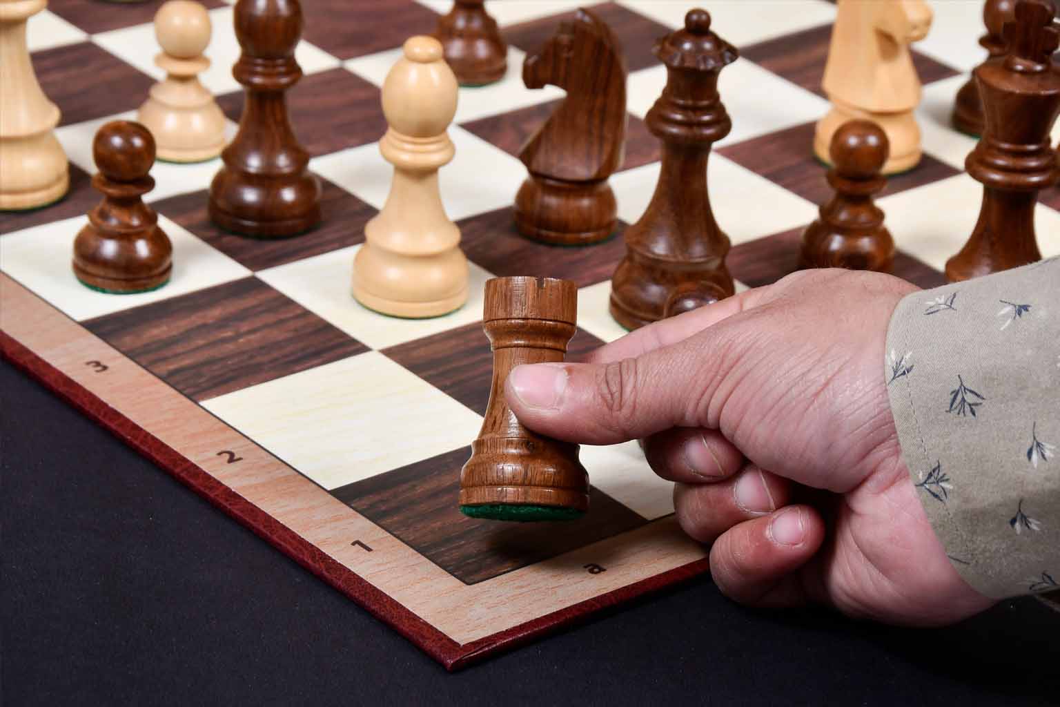 Tournament Staunton Chess Pieces German Knight Sheesham 3.75" King