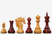 Sher-E-Punjab Series Chess Pieces in Bud Rosewood & Boxwood - 4.6" King