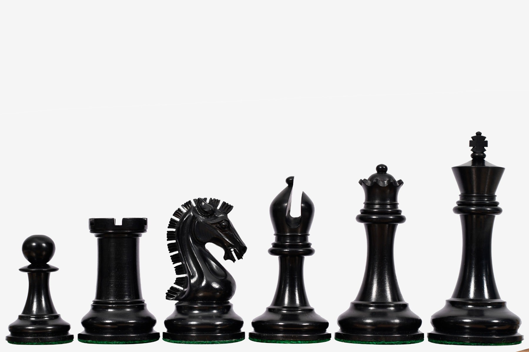 The Sinquefield Cup 2017 Reproduced Original Chess Pieces in Genuine Ebony Wood & Boxwood - 3.75" King