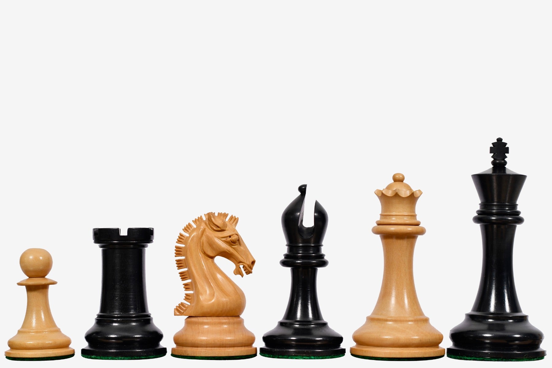 The Sinquefield Cup 2017 Reproduced Original Chess Pieces in Genuine Ebony Wood & Boxwood - 3.75" King