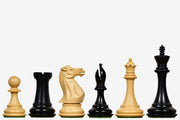 Dominator Staunton Weighted Chess Pieces in Ebony & Boxwood 4.0"- King