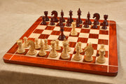 Ferocious Elite Chess Pieces Bud Rosewood 4.3" with Board