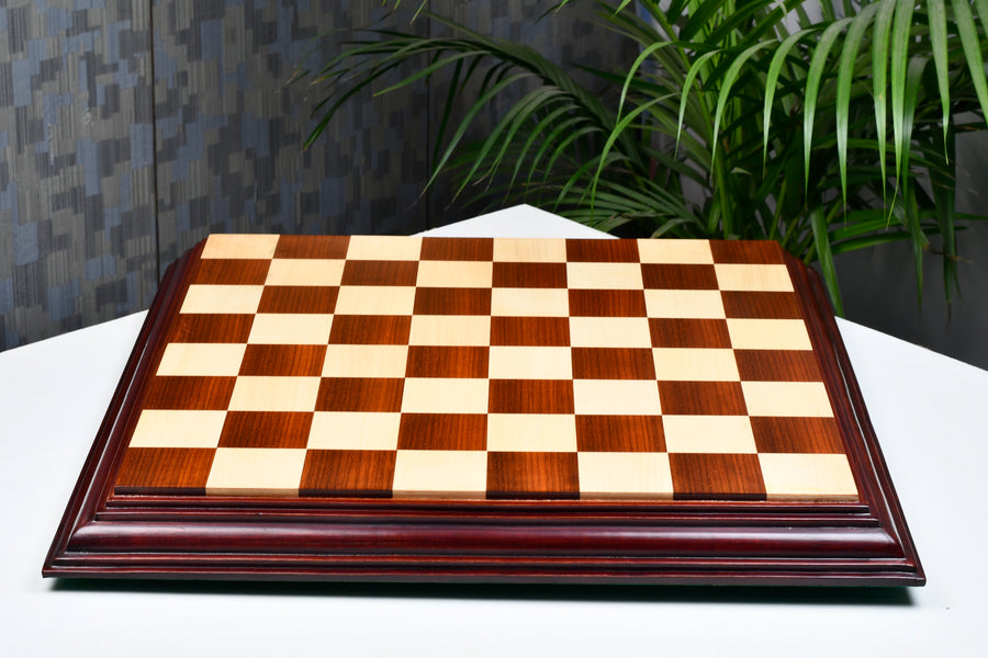Luxury Chess Board Bud Rosewood (Padauk) & Maple - 21" 55 mm square