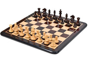 Fierce Knight Series Chess Pieces in Rosewood & Boxwood - 4.1" King with Box & Board