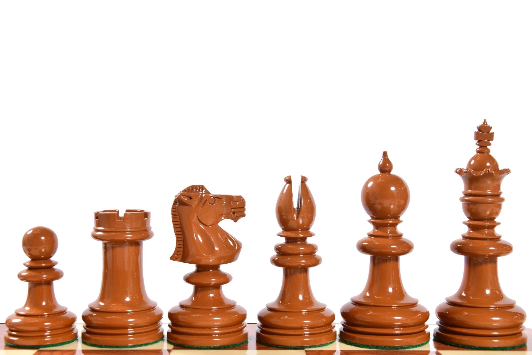 Exclusive Repro William Hallett Chess Pieces Golden Dyed Boxwood 4.0"- King