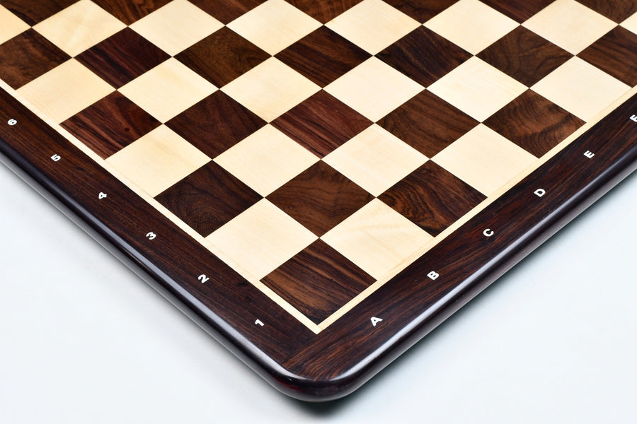 Wooden Indian Rosewood Chess Board with Notation 21" (55mm)