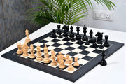 Dragon Series Chess Pieces Ebony & Boxwood 4.6" with Black Anigre Board