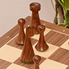 19.7” wooden chess board Belgrad with coordinates