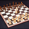 Lot #R142. Large Modern Vizagapatam Bone Chess Set